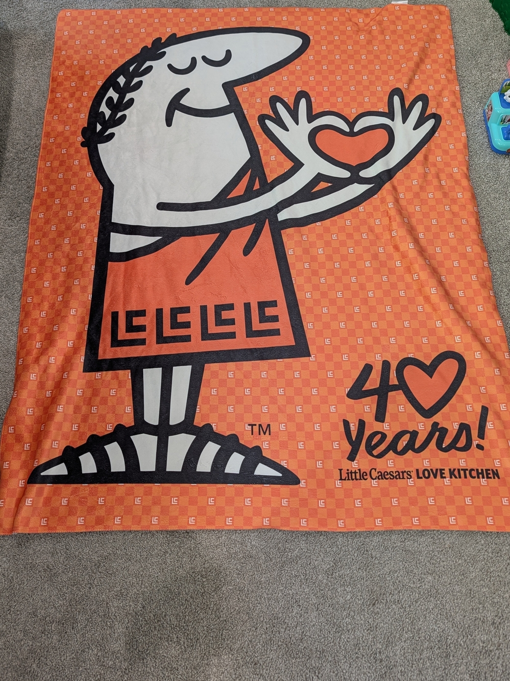 Little Caesars 40 Years Super Soft Throw Blanket